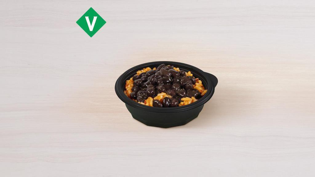 Black Beans And Rice · Black beans served with seasoned rice. Item is lacto-ovo, allowing for dairy & egg consumption. Preparation methods may lead to cross contact with meat. See ta.co for full details.