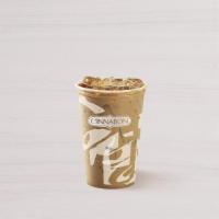 Iced Cinnabon Delights® Coffee · Premium roast coffee with vanilla creamer and Cinnabon® flavor served on ice.