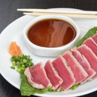 Tuna* Tataki · Seared sashimi grade tuna served with ponzu sauce.