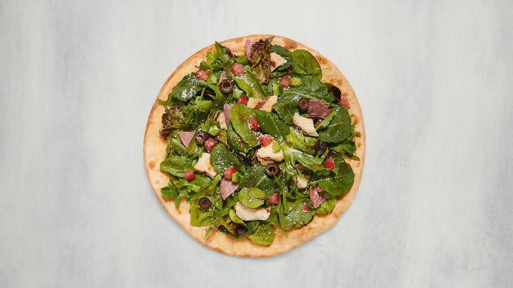 Pizza Salad · Create your own salad on a warm asiago pizza crust