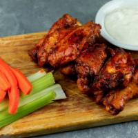 Wings Your Way (insert gluten-free symbol) · Six wings oven baked, tossed in buffalo, sweet & spicy or house dry rub with veggies & ranch...