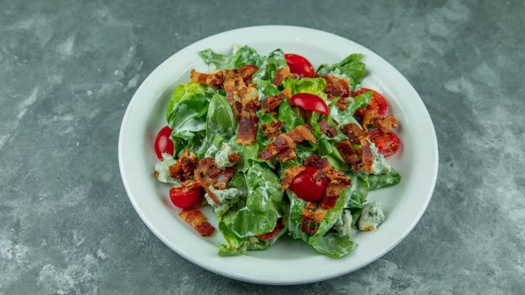 Butter Lettuce Salad (insert gluten-free symbol) · Smoked bacon, Point Reyes blue cheese crumbles, grape tomatoes & buttermilk ranch
