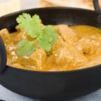 Navratan Korma · Vegetables cooked with creamy spices.