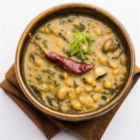 Palak Daal · Delicious daal cooked with fresh spinach.