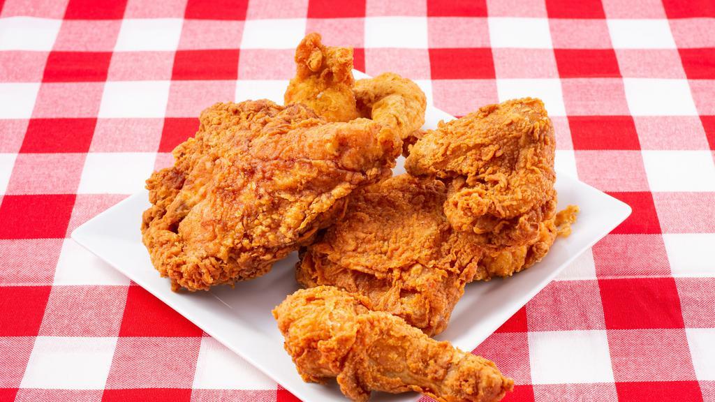 12 Piece Fried Chicken · 3 of each thighs, legs, breast, wings.