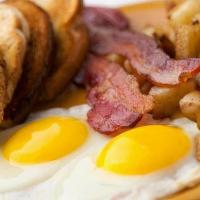 Two Eggs & Home Fries Breakfast · Two eggs prepared your way with home fries and choice of toast