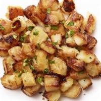 Home fries · Homemade breakfast potatoes that are lightly seasoned and crispy