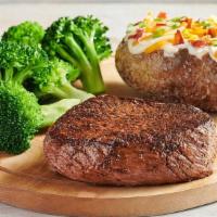 Outback Center-Cut Sirloin* · Center-cut for tenderness. Lean, hearty and full of flavor. Seasoned and seared. Served with...