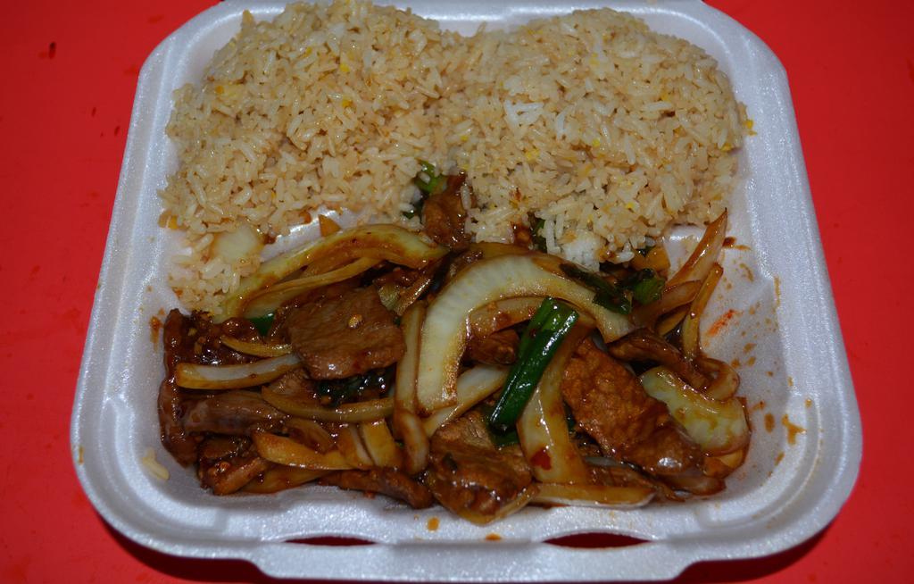 Mongolian Beef · Hot & spicy.