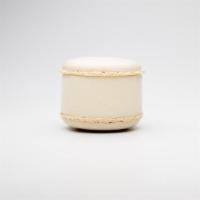 Vanilla White Chocolate - Macaron Cheesecake · Vanilla’s floral, warm notes pair perfectly with decadent white chocolate and real cream che...