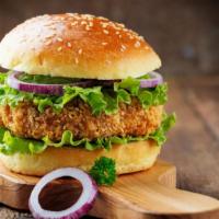 The Fried Chicken Burger  · White meat chicken breast coated in our very own Southern-style breading, lettuce, tomatoes,...