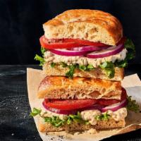 Tuna Salad Sandwich · Whole (740 Cal.), Half (370 Cal.) Special recipe tuna salad, emerald greens, vine-ripened to...