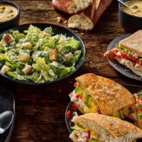 Family Feast · A meal to feed the whole family, including 4 half sandwiches, 1 whole salad, 1 group soup an...