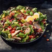 Green Goddess Cobb Salad With Chicken · Whole (500 Cal.), Half (250 Cal.) Chicken raised without antibiotics, arugula, romaine, baby...