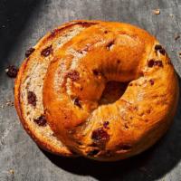 Cinnamon Swirl Bagel · 310 Cal. Freshly baked sourdough bagel swirled with cinnamon and cinnamon flavored chips, br...
