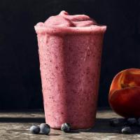 Peach & Blueberry Smoothie With Almondmilk · 210 Cal. Peach and mango purees and white grape and passionfruit juice concentrates blended ...