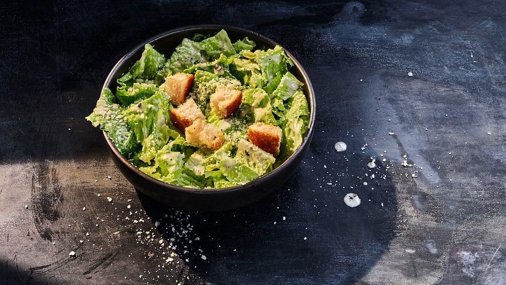 Kids Caesar Salad · 170 Cal. Romaine, grated Parmesan and homemade black pepper focaccia croutons tossed with Caesar dressing. Allergens: Contains Wheat, Milk, Egg, Fish