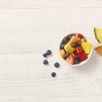 Summer Fruit Cup · 60 Cal. Fresh pineapple, cantaloupe, strawberries and blueberries. Allergens: none