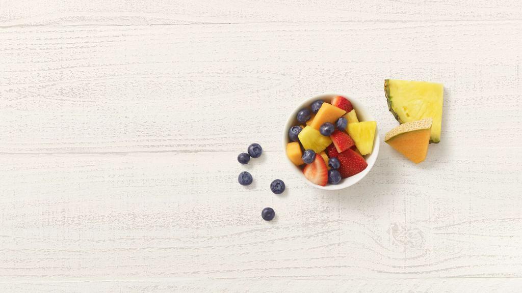 Summer Fruit Cup · 60 Cal. Fresh pineapple, cantaloupe, strawberries and blueberries. Allergens: none