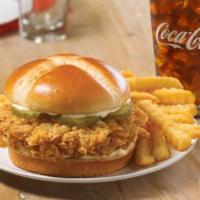 Chicken Sandwich Combo  · We crafted a sandwich using our legendary hand-battered chicken fillet placed between a hone...