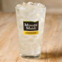Minute Maid® Lemonade · Make sure every bite gets a big sip of deliciousness when you order a large fountain drink.