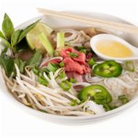Phở Đặc Biệt · Most popular house special beef rice noodle combination soup.