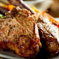 Savory Lamb Chops · Spicy marinated lamb chops cooked in our clay oven.