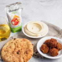 Hummus & Falafel · Includes Honest Kids Apple Juice