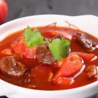.1 Beef Tomato Stew in Clay Pot（西红柿牛腩堡） · 
