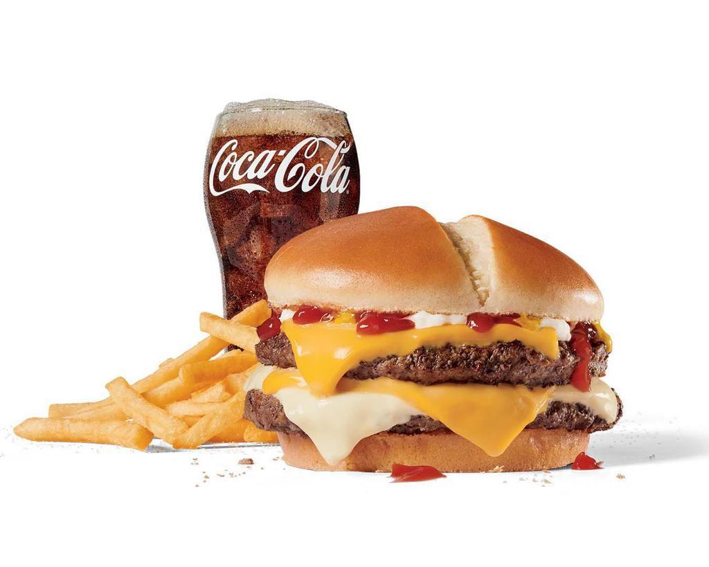 Large Ultimate Cheeseburger™ Combo · Includes large French Fries and your choice of large drink.