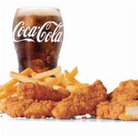 Large Crispy Chicken Strips (6) Combo · Includes large French Fries and your choice of large drink.