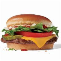 Jumbo Jack® Cheeseburger · Anywhere else this Jr. Jack would be senior. Because there is nothing junior about this hone...