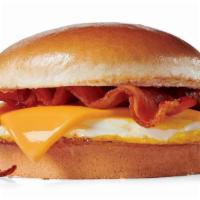 Bacon Breakfast Jack® · Fried egg, bacon and American cheese on a buttery bakery bun