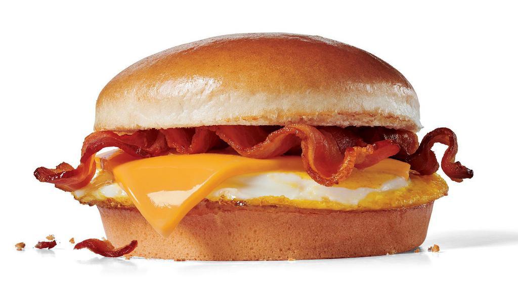 Bacon Breakfast Jack® · Fried egg, bacon and American cheese on a buttery bakery bun
