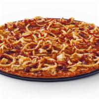 Whiskey River® Bbq · Our famous Whiskey River® BBQ burger is now available as a pizza! Sliced chicken breast with...