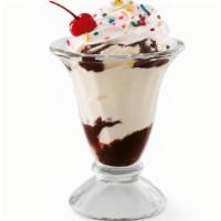 Kid'S Sundae · Two layers of Hershey’s® chocolate syrup, soft serve, whipped cream, rainbow sprinkles and a...