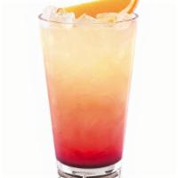 New! Sunset Lemonade · Minute Maid® Lemonade, citrus juice, pineapple juice and desert pear flavor.
