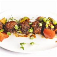 Vegetarian Manchurian Dry / Gravy · Vegan. Palatable and Satiating dish of mixed vegetable dumplings in a glossy, rich-brown che...
