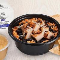 Chicken Bowl · All natural chicken, Mexican rice, black beans and shredded cheese. Served with a choice of ...