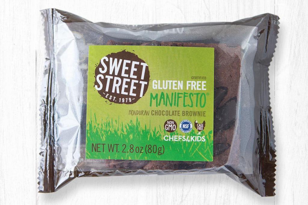 Gluten Free Honduran Chocolate Brownie · Gluten-free flour, sustainable Honduran chocolate, cage-free eggs and ingredients free of GMO's and artificial additives.