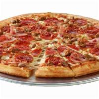 5 Meat Pizza · Absolute meat satisfaction! Our five meat combo is a classic pizza loaded with five types of...