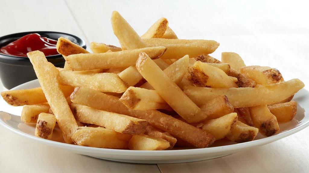French Fries · Classics are classics for a reason. Our French fries are crispy, golden brown and served with ketchup..