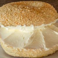 Bagel with spread · Bagel with choice of plain or flavored cream cheese