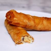 Egg Rolls (4) · Cabbages, bamboo shoots, and mushrooms, wrapped in noodle skins and deep-fried crispy. Serve...