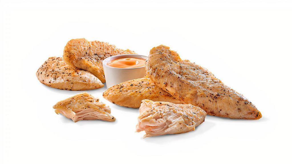 Naked Tenders® · CHICKEN TENDERS / GRILLED / CHOICE OF SAUCE OR SEASONING / NATURAL-CUT FRENCH FRIES