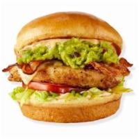 Chicken Club Sandwich · GRILLED CHICKEN / SWISS CHEESE / BACON / HOUSE-MADE GUACAMOLE / SHREDDED ICEBERG LETTUCE / T...