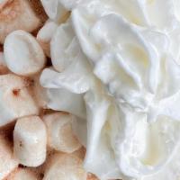 Hot Cocoa · with whip cream and marshmallows.