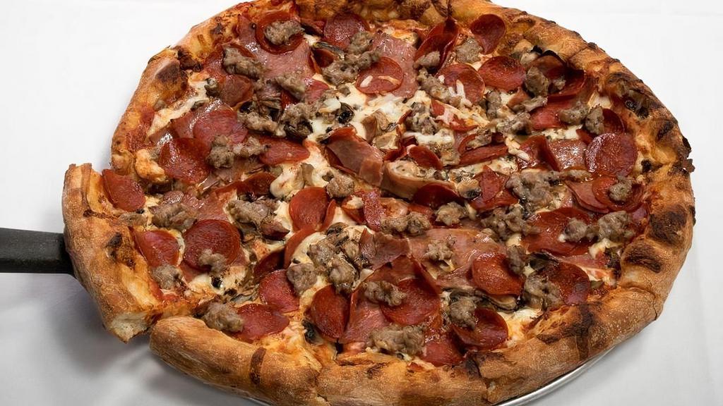 STROMBOLI PIZZA -SM · Sausage, mushroom, pepperoni, and salami