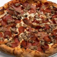 STROMBOLI PIZZA -LG · Sausage, mushroom, pepperoni, and salami