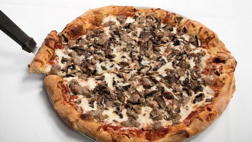 NEW YORK STYLE PIZZA-LG · Italian sausage & mushroom